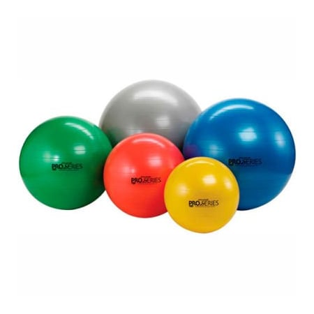 Fabrication Enterprises Thera-Band Standard Inflatable Exercise Ball, Yellow, 45 cm (18") 30-1881